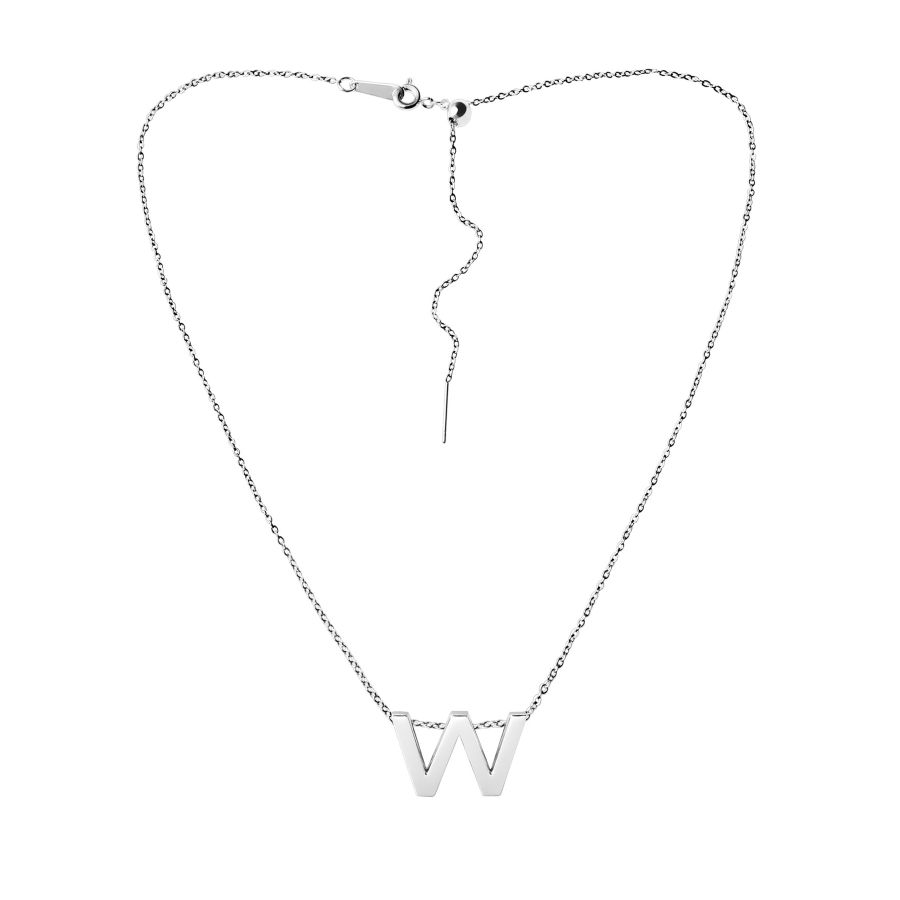 подвеска маленькая буква W EKONIKA EN-W-small-silver-UNI, фото 3
