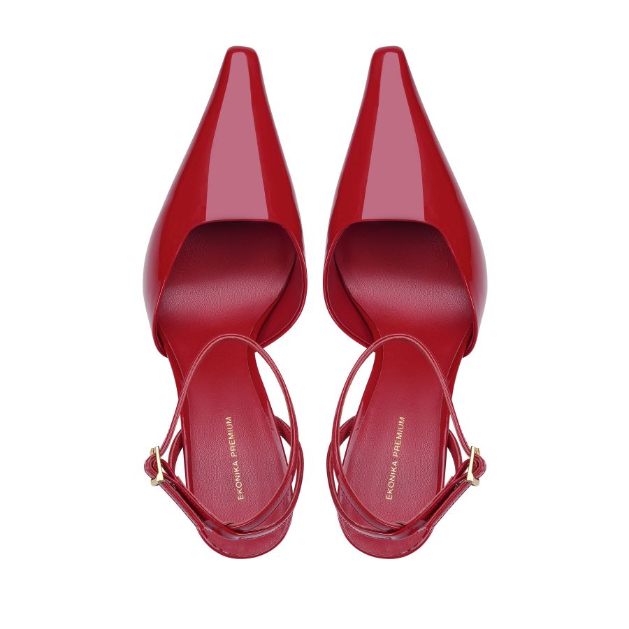 женские туфли слингбэки EKONIKA PREMIUM PM00874CN-04-red-25S, фото 3