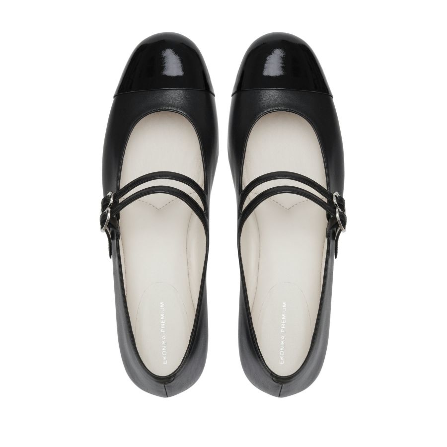 женские балетки Мэри Джейн EKONIKA PREMIUM PM01090CN-03-black-25S, фото 3
