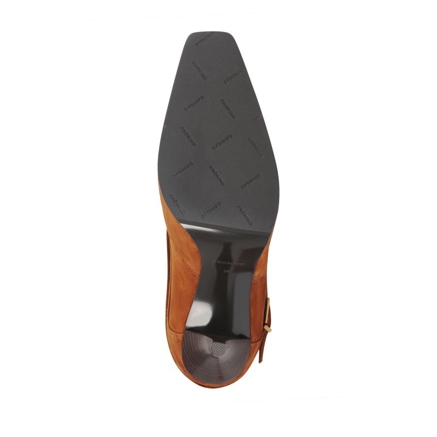 женские демисезонные полусапоги EKONIKA EN01380CN-25-cognac-25W, фото 4
