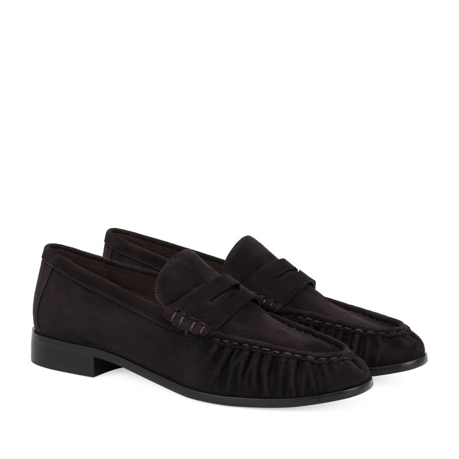 женские демисезонные лоферы EKONIKA EN01154CN-03-dk.brown-25W, фото 2