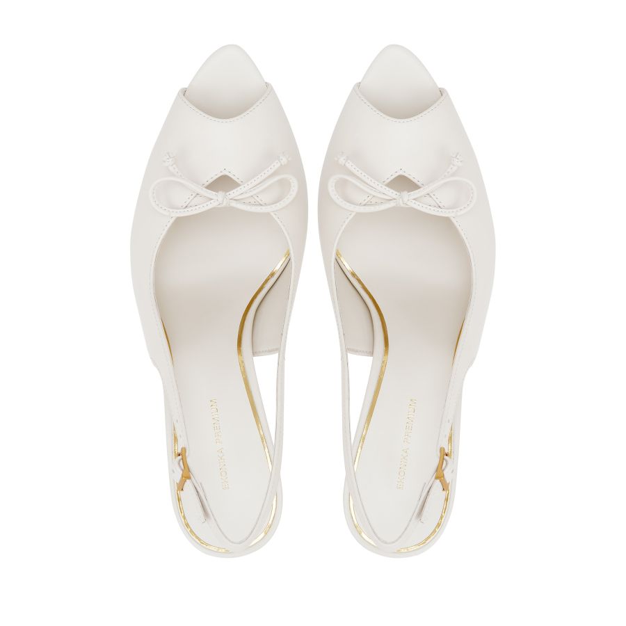 женские туфли слингбэки EKONIKA PREMIUM PM00194CN-10-off.white-25S, фото 3