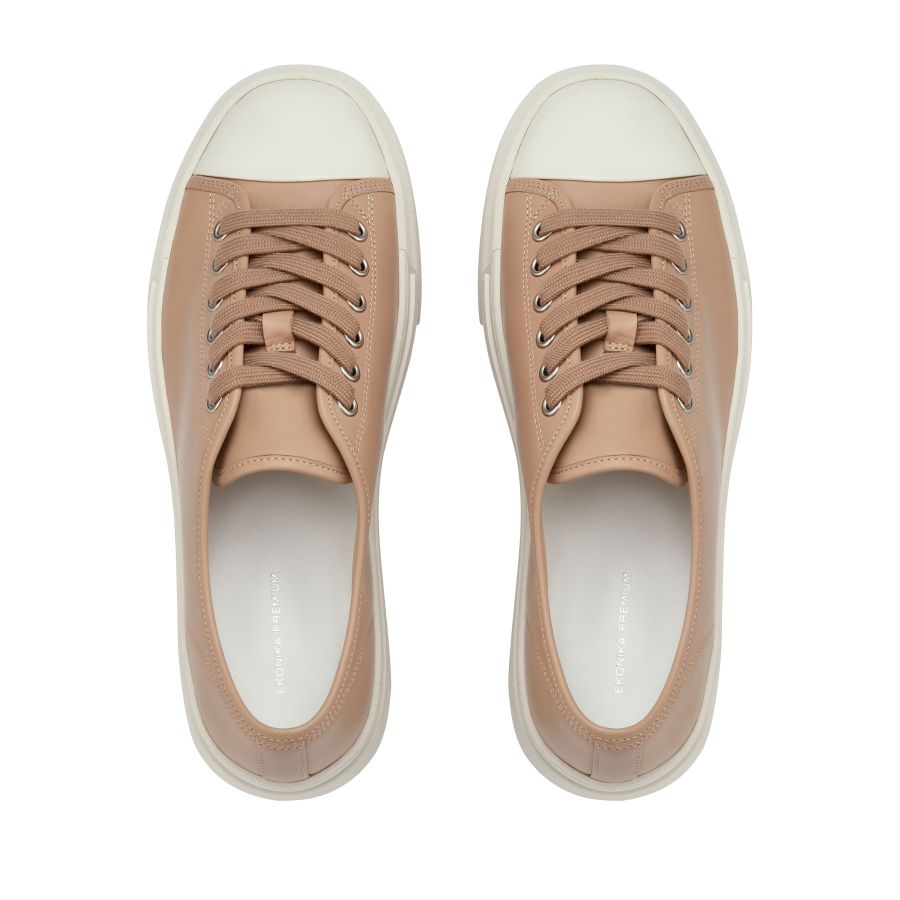 женские летние кеды EKONIKA PREMIUM PM00795CN-01-beige-white-25S, фото 5