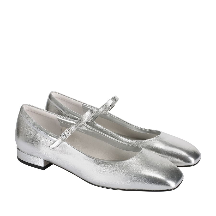 женские балетки EKONIKA PREMIUM PM00705CN-01-silver-24L, фото 2