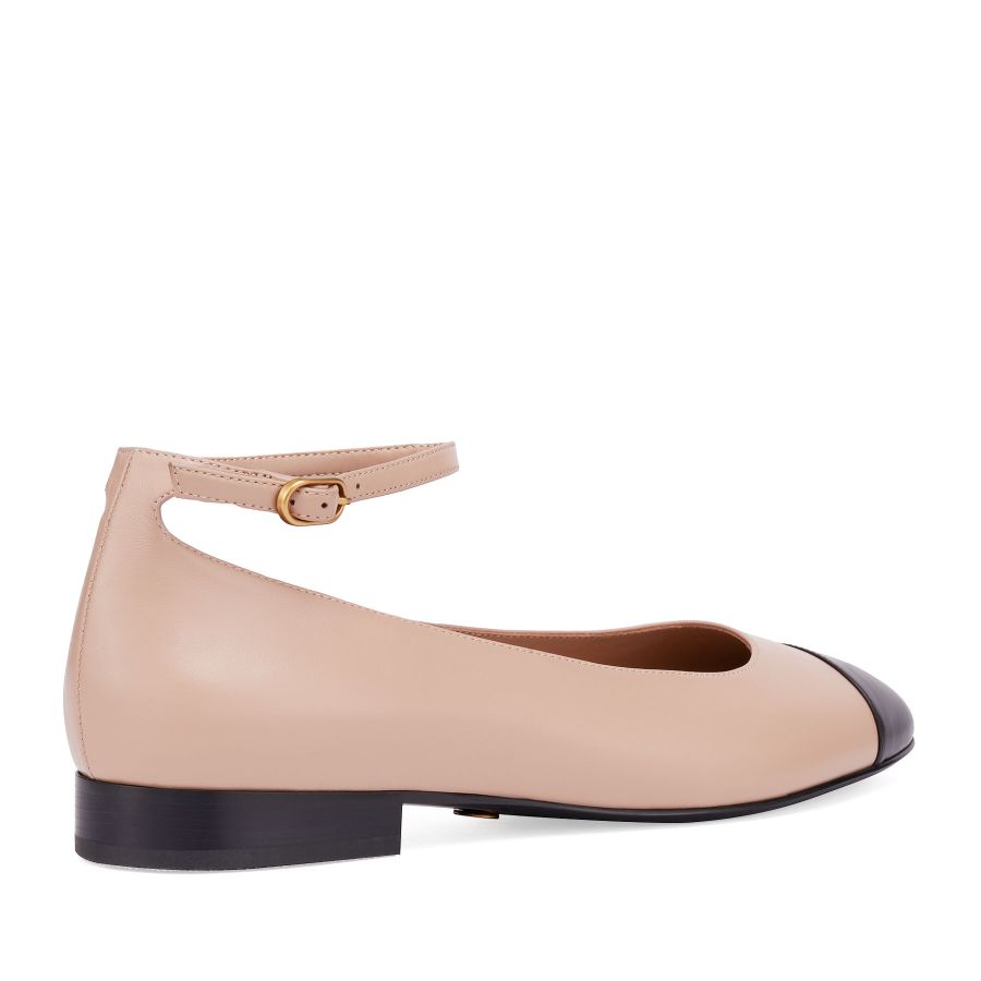 женские балетки EKONIKA PREMIUM PM00766CN-01-beige-black-25S, фото 5