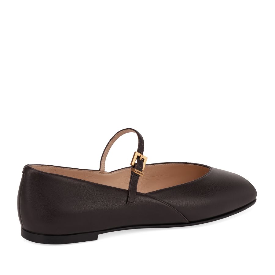 женские балетки Мэри Джейн EKONIKA EN01079CN-02-dk.brown-25S, фото 5