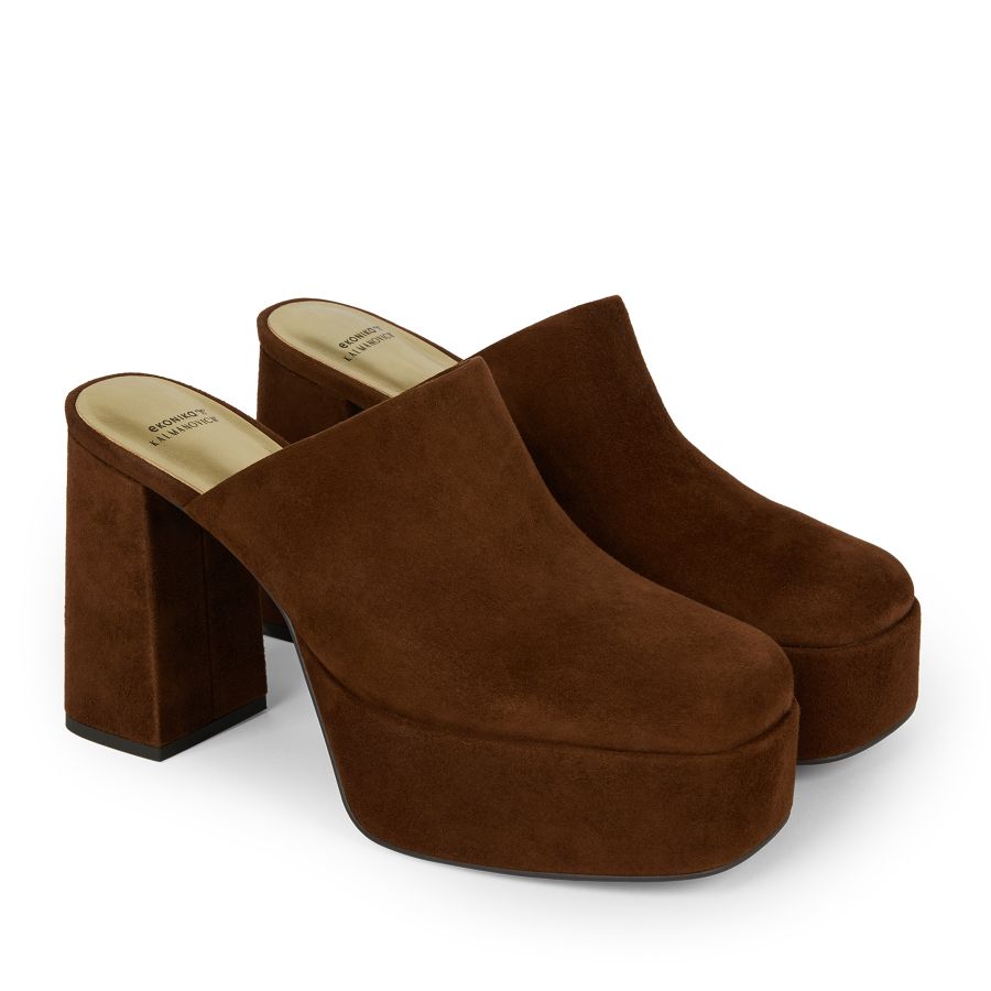 женские мюли EKONIKA × KALMANOVICH KL01454CN-01-browny-25W, фото 2