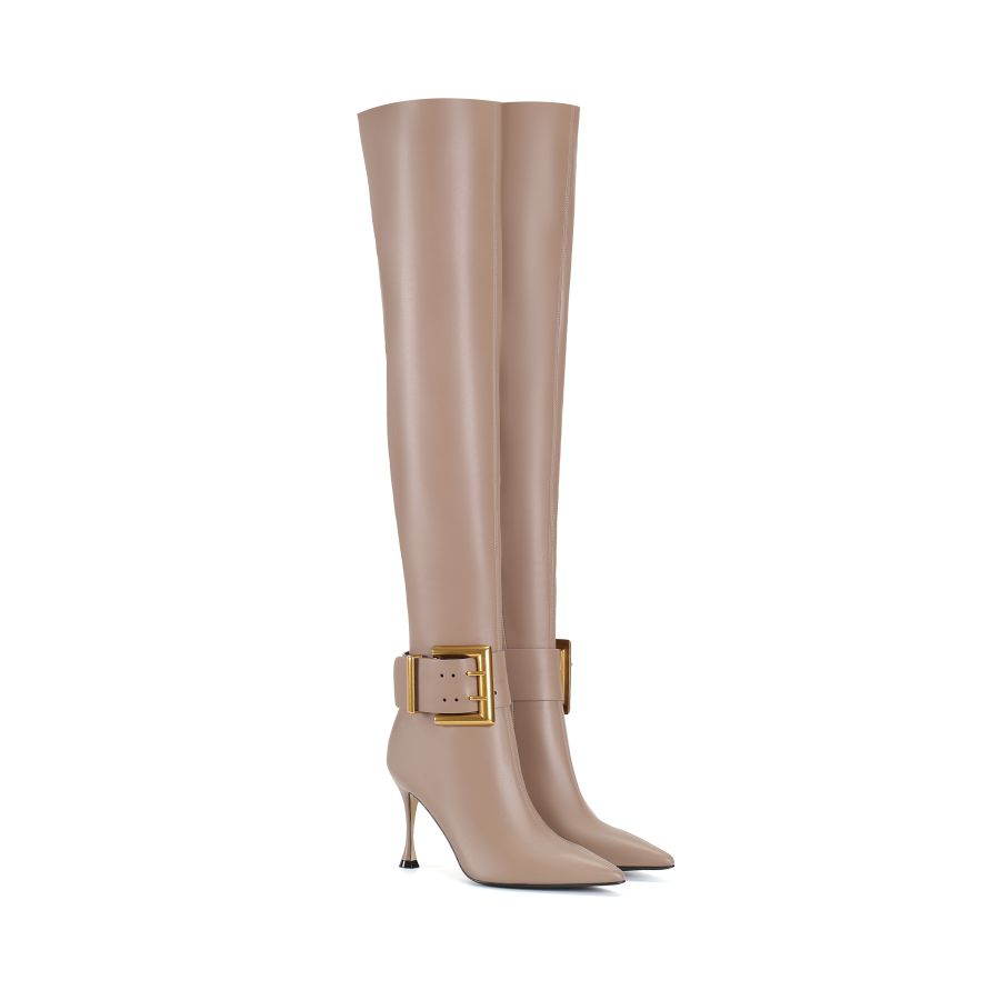 женские демисезонные ботфорты EKONIKA PREMIUM PM00001CN-23-02-dk.beige-22Z, фото 4