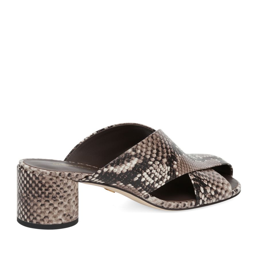 женские летние мюли EKONIKA PREMIUM PM01284CN-01-snake.brown-25S, фото 5