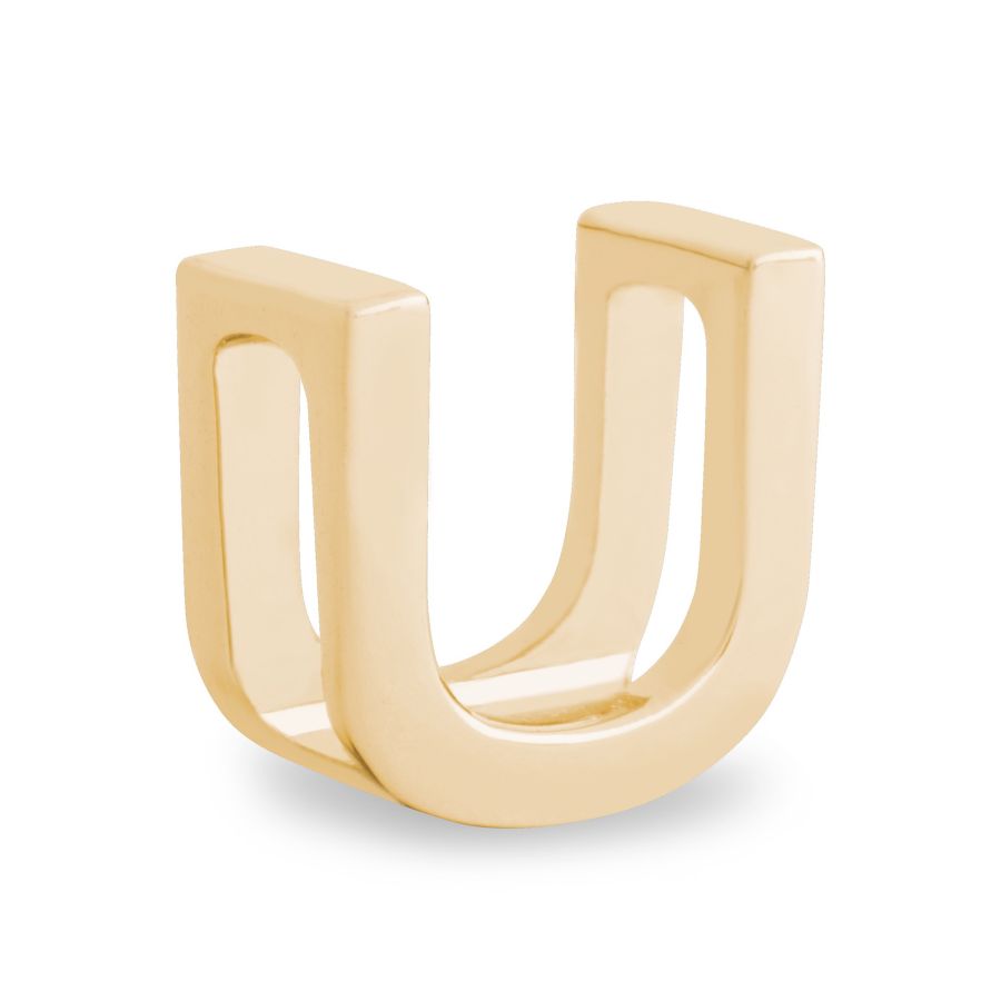 подвеска маленькая буква U EKONIKA EN-U-small-gold-UNI, фото 2