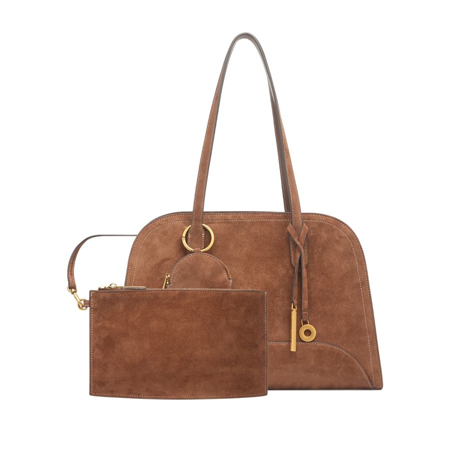 женский шоппер и кошелек (комплект) EKONIKA PREMIUM PM38384-toffee-24W, фото 3