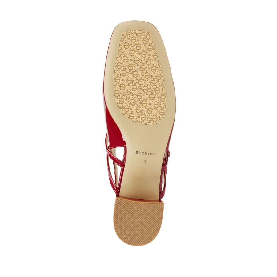 женские туфли слингбэки EKONIKA EN01246CN-04-berry-25S, фото 4