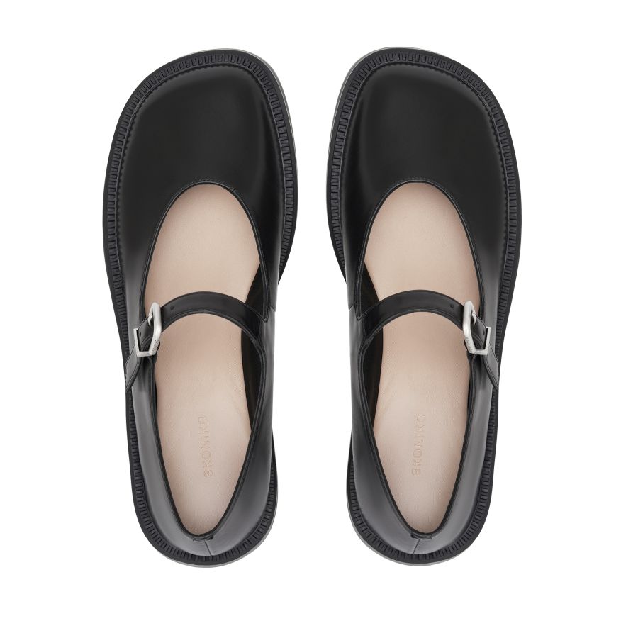 женские балетки Мэри Джейн EKONIKA EN01338CN-01-black-25W, фото 3