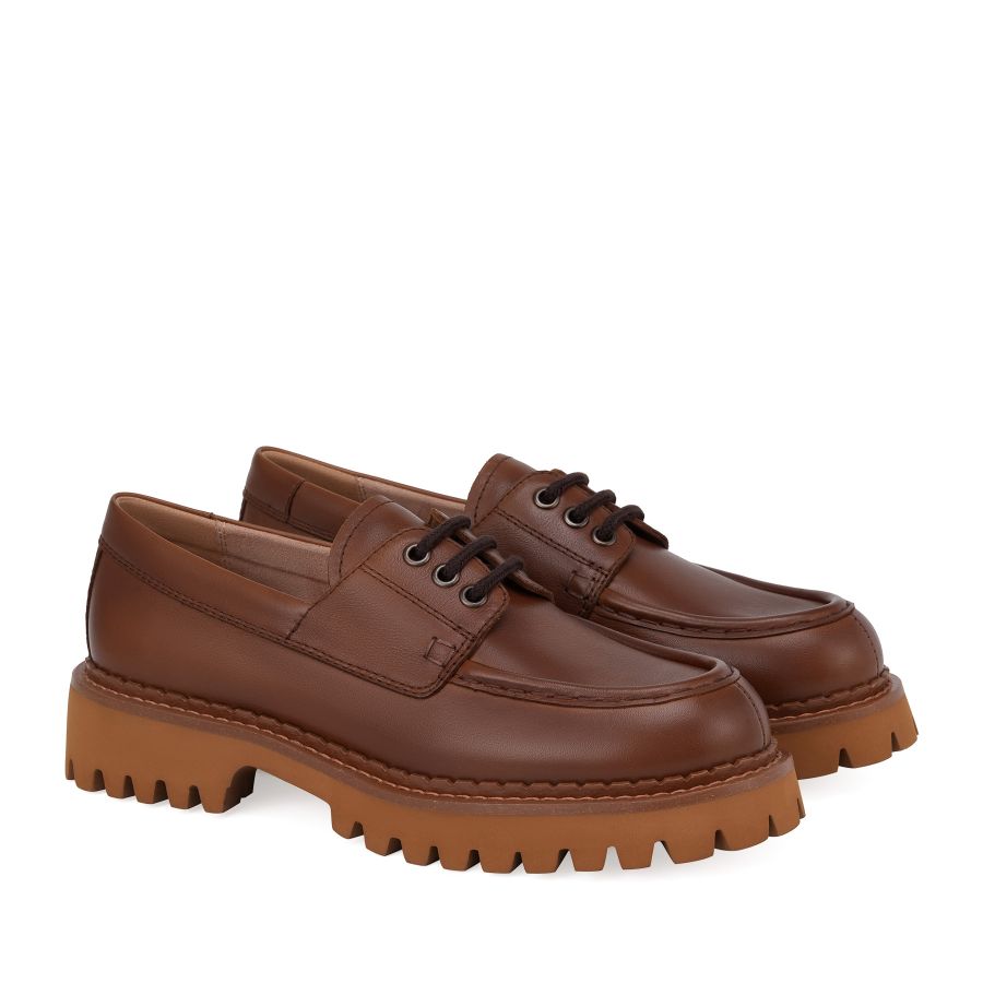 женские демисезонные топсайдеры EKONIKA EN01316CN-01-almond-25S, фото 2