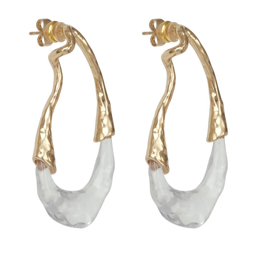 женские серьги EKONIKA EN49493-gold-transparent-25S, фото 1
