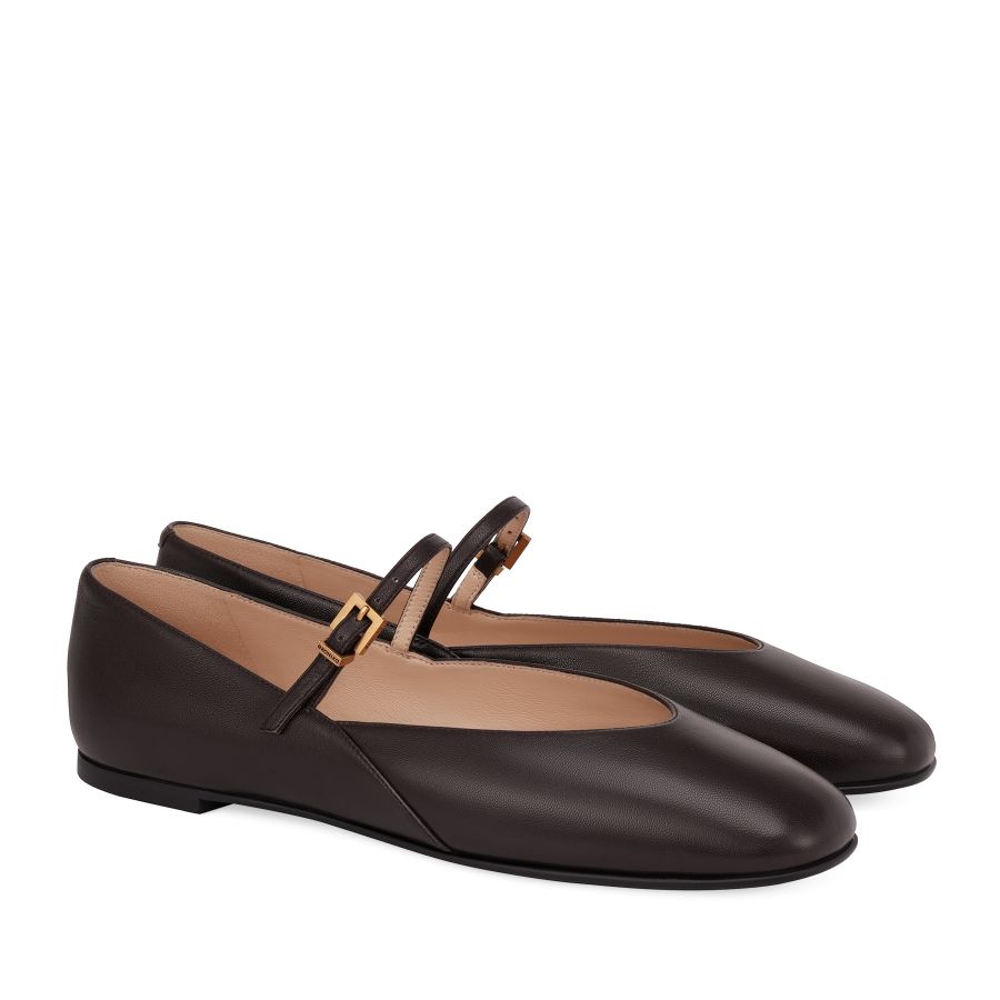 женские балетки Мэри Джейн EKONIKA EN01079CN-02-dk.brown-25S, фото 2