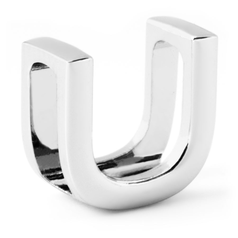 подвеска маленькая буква U EKONIKA EN-U-small-silver-UNI, фото 2