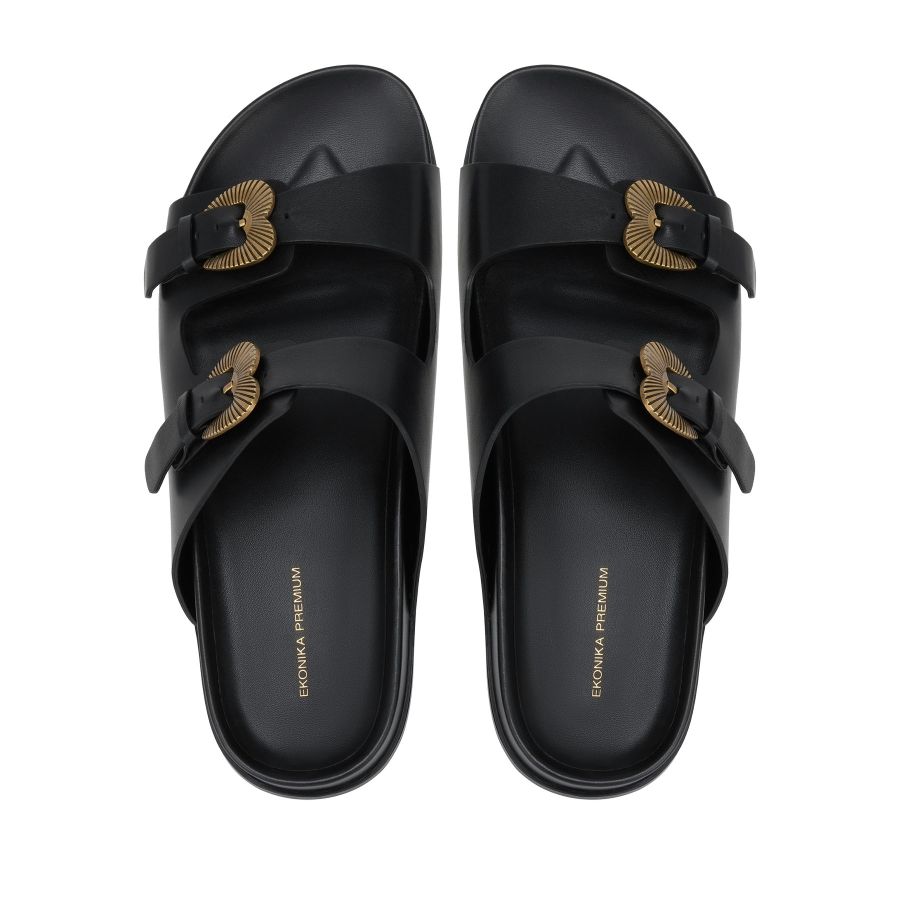 женские летние мюли EKONIKA PREMIUM PM01319CN-10-black-25S, фото 3