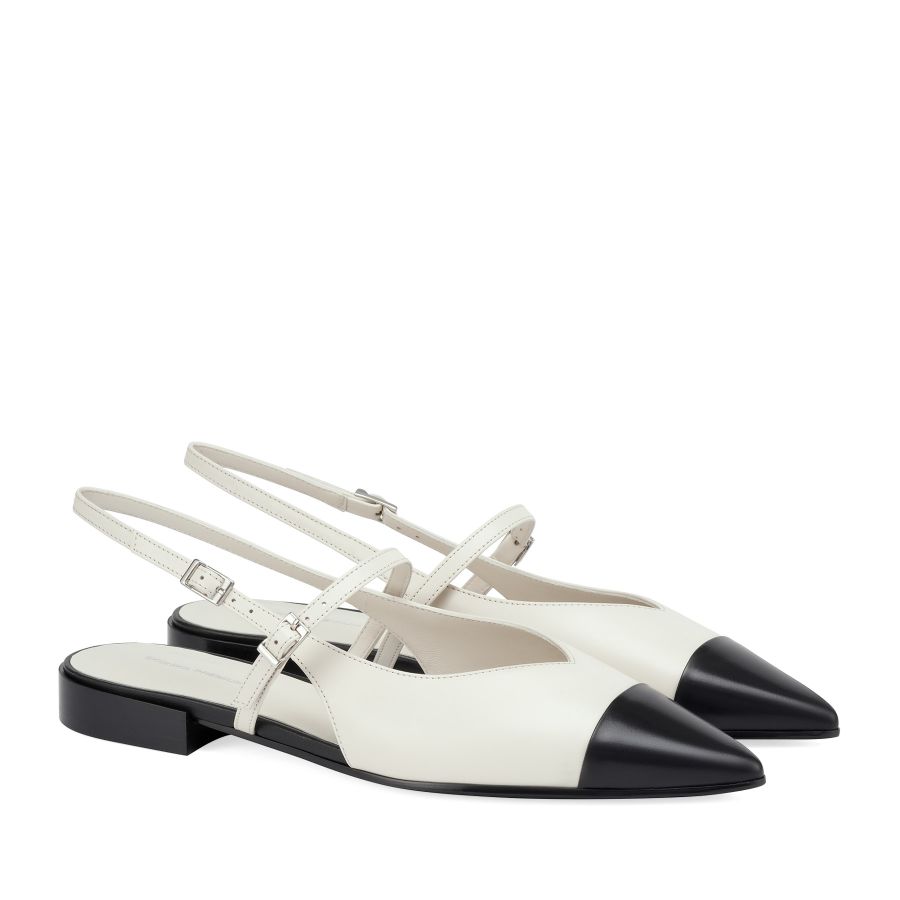женские слингбэки EKONIKA PREMIUM PM09052CN-04-white-black-25S, фото 2