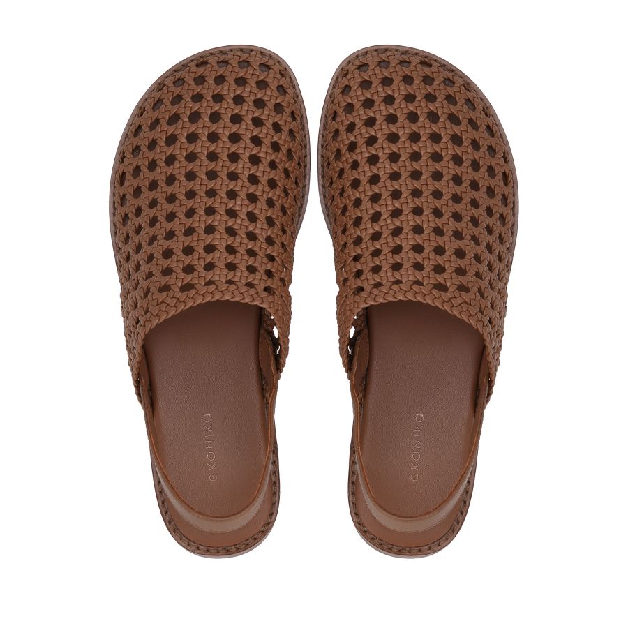 женские летние слингбэки EKONIKA EN01281CN-02-caramel-25S, фото 3