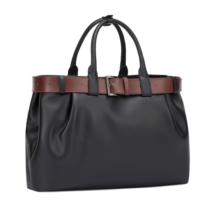 женский шоппер и ремень (комплект) EKONIKA EN39474-black-browny-24W, фото 2