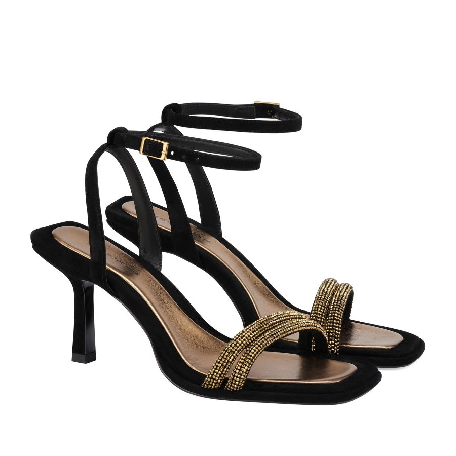 женские босоножки EKONIKA PREMIUM PM00710CN-03-black-dk.gold-25S, фото 2