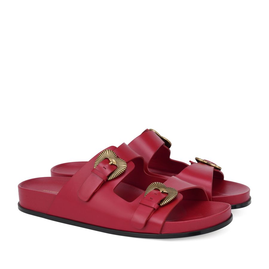 женские летние мюли EKONIKA PREMIUM PM01319CN-10-red-25S, фото 2