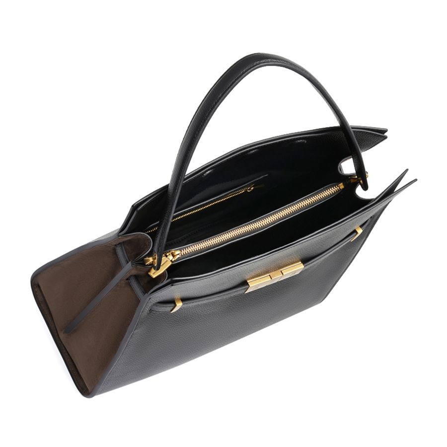 женская сумка кросс-боди EKONIKA PREMIUM PM38154-black-brown-24W, фото 5