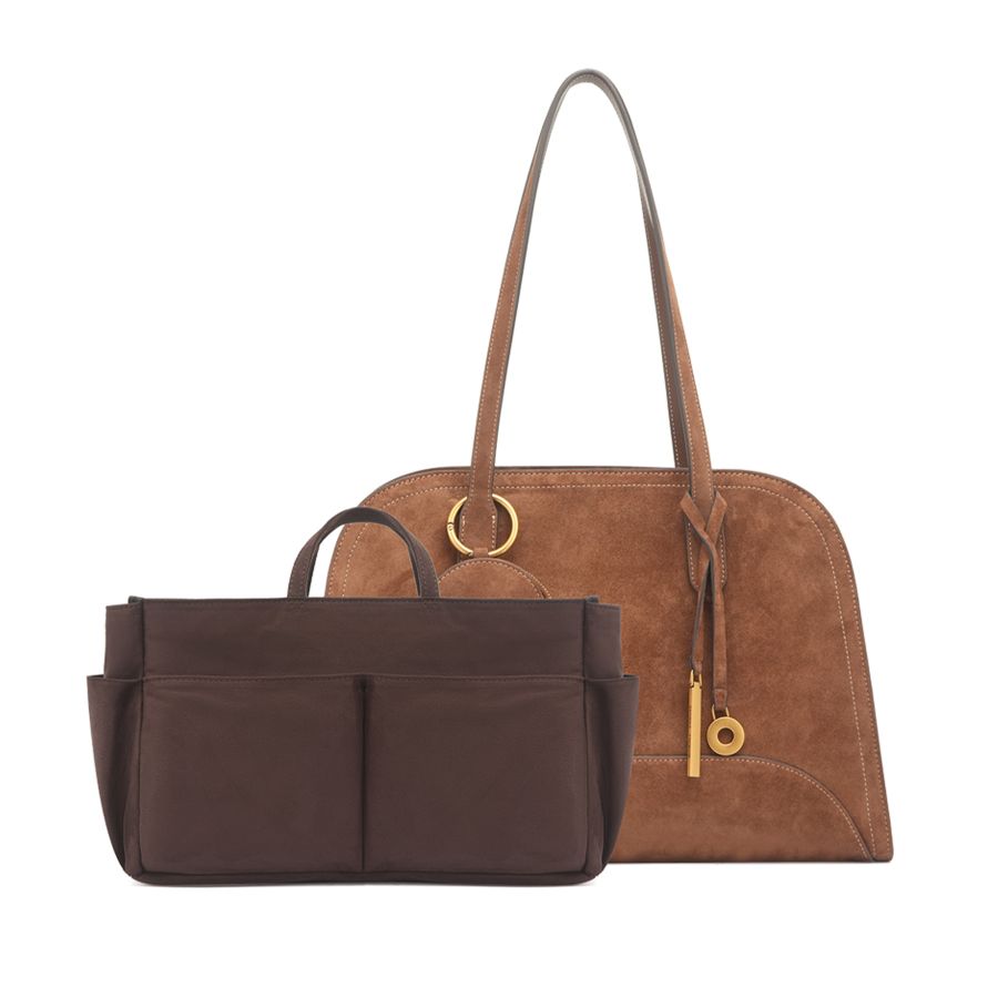 женский шоппер и кошелек (комплект) EKONIKA PREMIUM PM38384-toffee-24W, фото 4