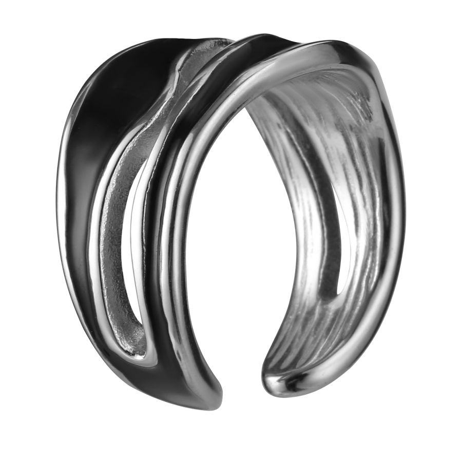 женское кольцо EKONIKA EN47708-black-silver-24L, фото 3