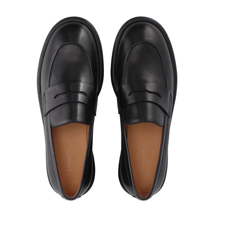 женские демисезонные лоферы EKONIKA EN00406CN-02-black-24L, фото 3