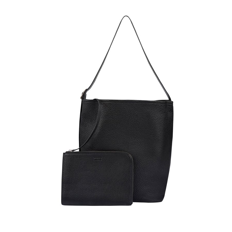 женская сумка-хобо и кошелек (комплект) EKONIKA 2MOOD EM39498-black-24W, фото 2