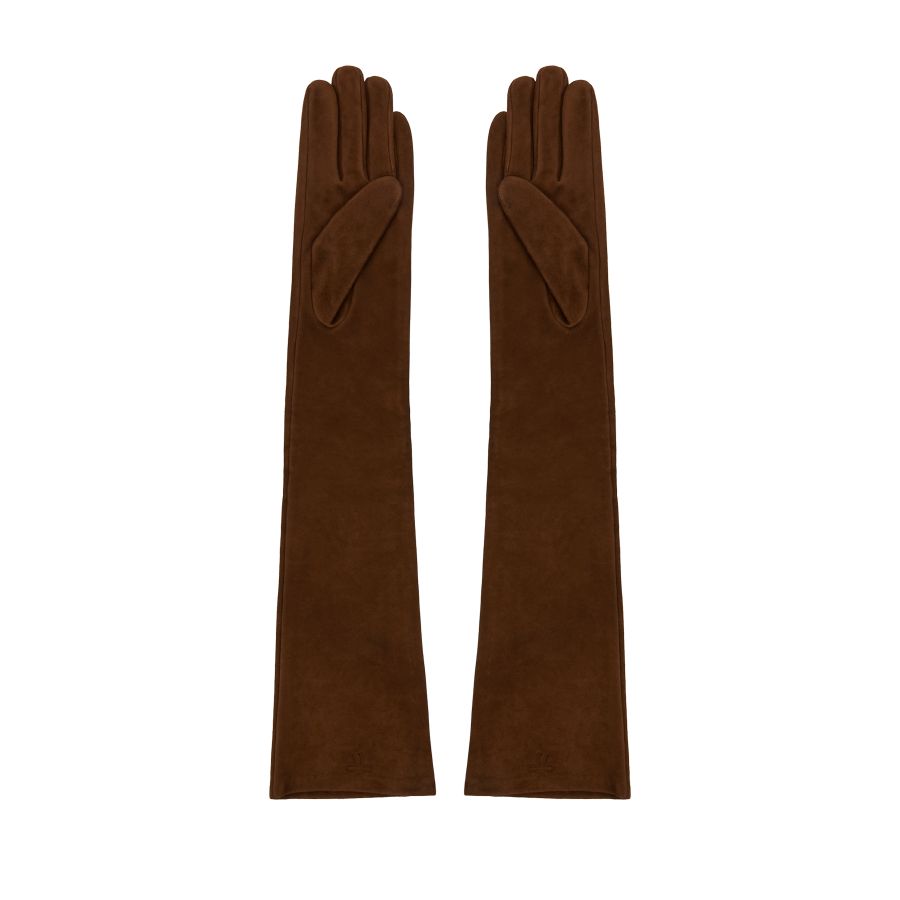 женские длинные перчатки EKONIKA × KALMANOVICH KL33990-browny-25W, фото 2