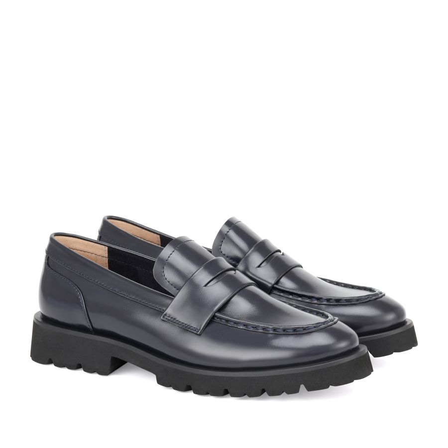 женские демисезонные лоферы EKONIKA EN00446CN-06-navy-25W, фото 2