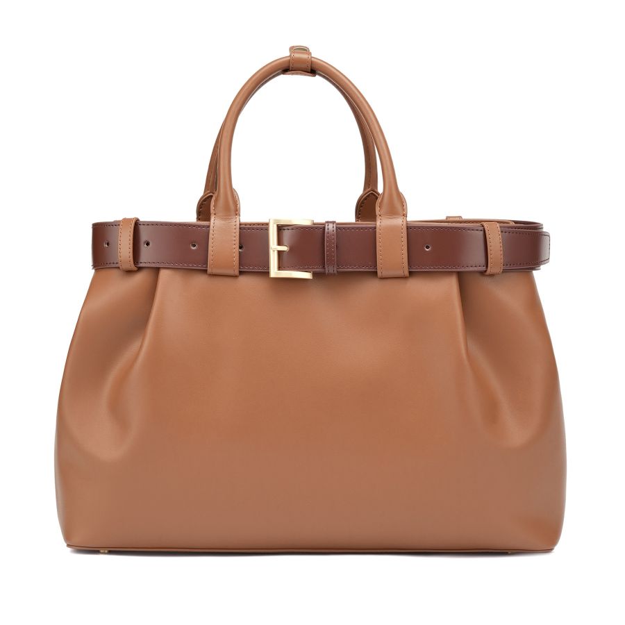 женский шоппер и ремень (комплект) EKONIKA EN39474-caramel-browny-24W, фото 1