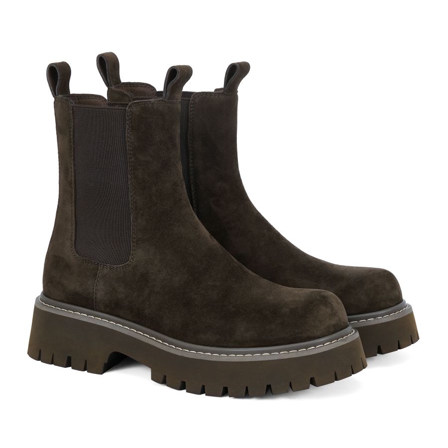 женские демисезонные челси EKONIKA EN01498CN-22-dk.olive-25W, фото 2