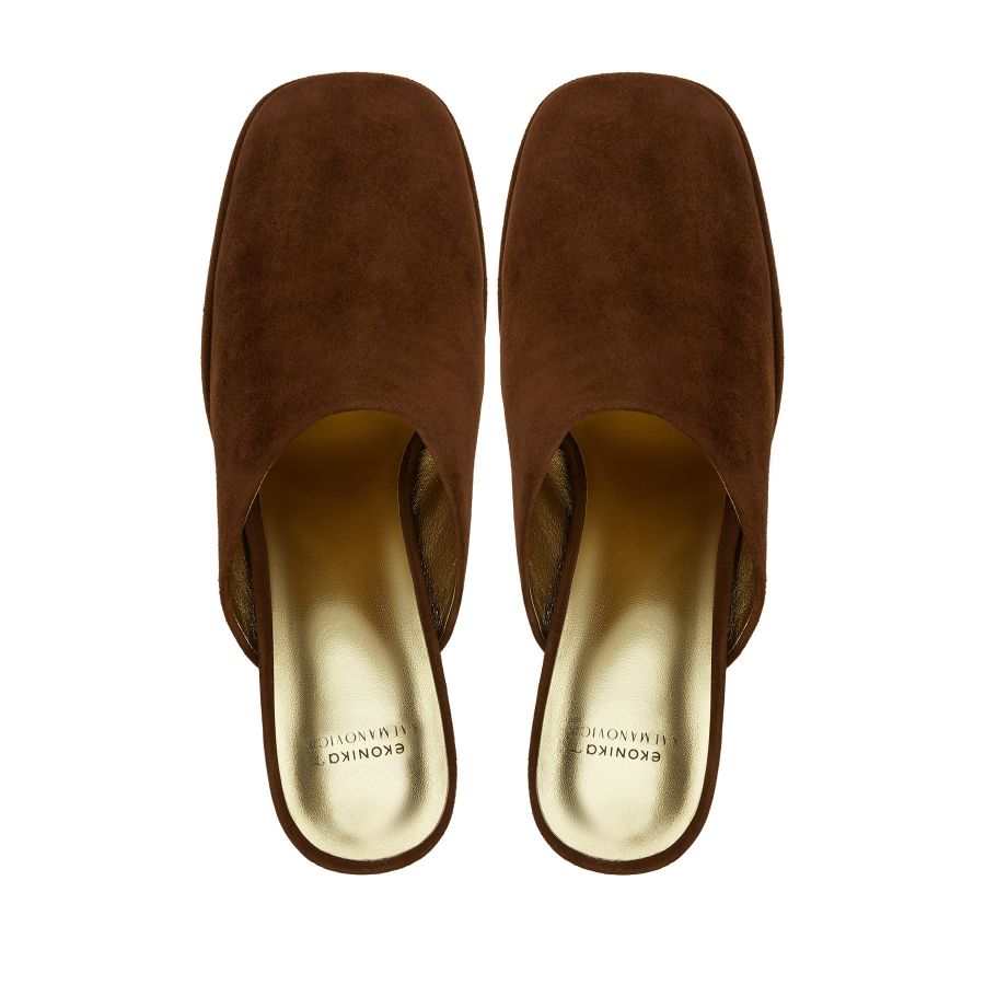 женские мюли EKONIKA × KALMANOVICH KL01454CN-01-browny-25W, фото 3