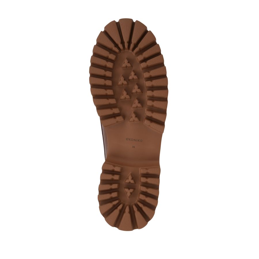 женские демисезонные топсайдеры EKONIKA EN01316CN-01-almond-25S, фото 4