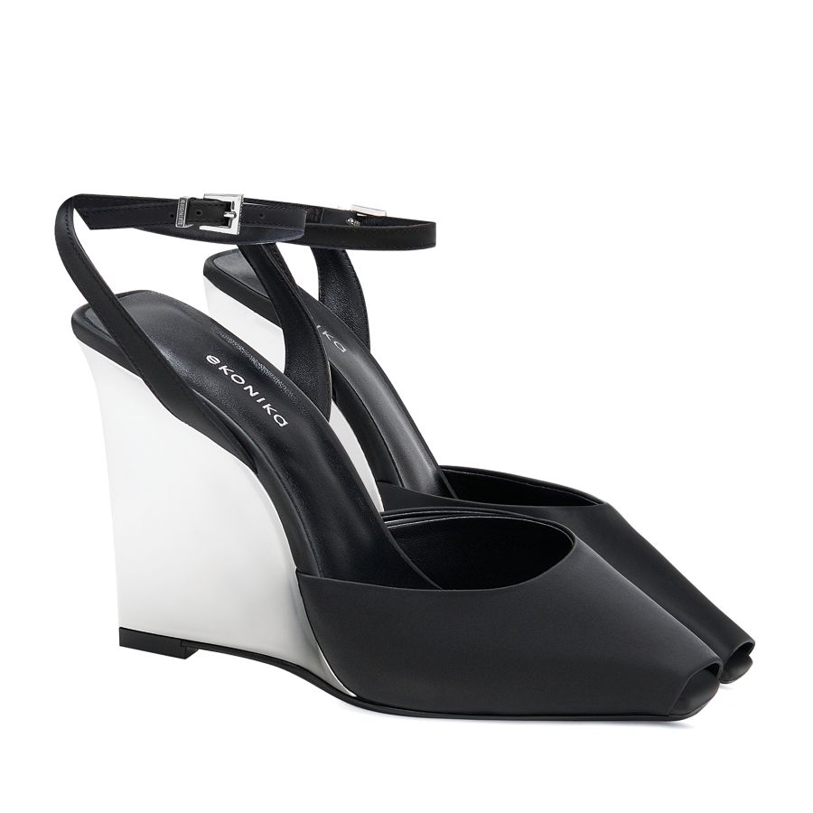 женские летние слингбэки EKONIKA EN01329CN-04-silver-black-26S, фото 2