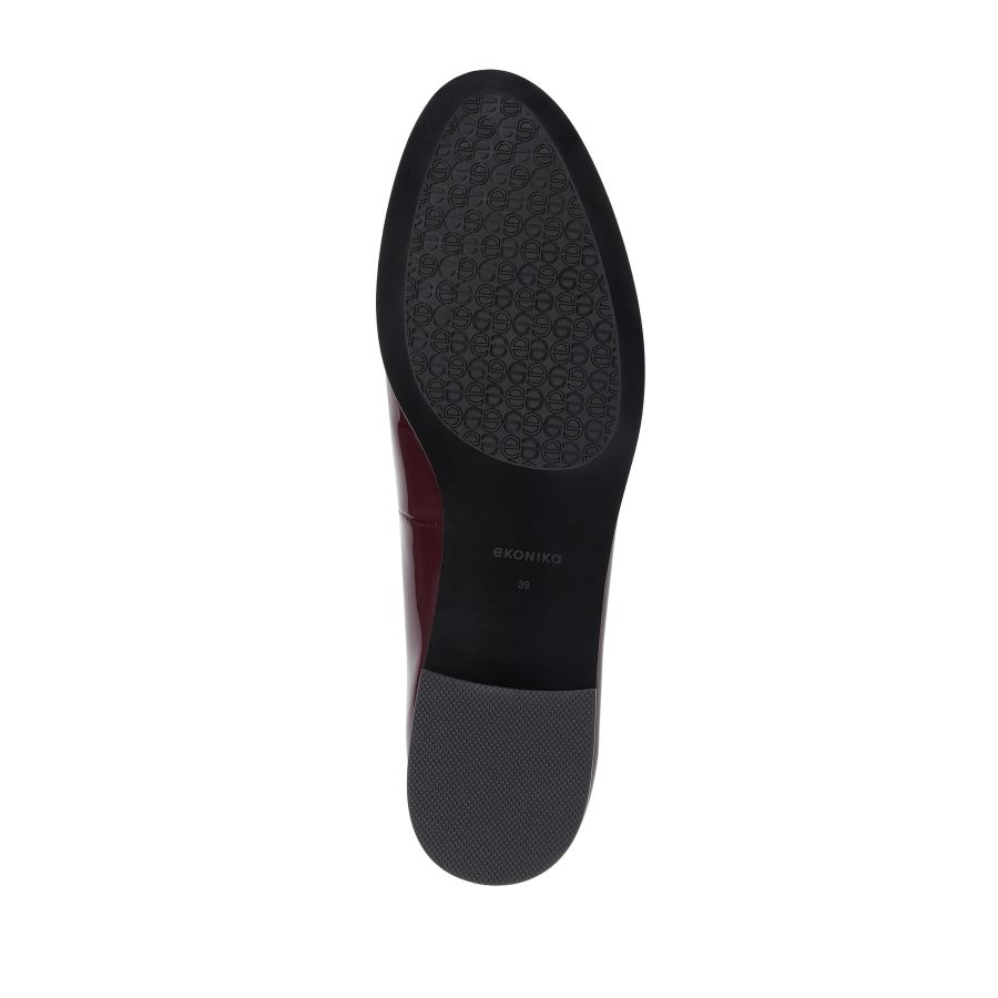 женские демисезонные лоферы EKONIKA EN01124CN-03-cherry-25S, фото 4