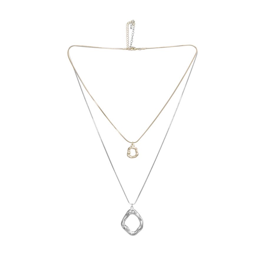 женское колье (набор 2 шт.) EKONIKA EN41605-silver-gold-25W, фото 3