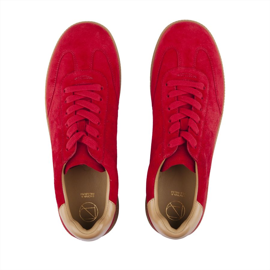 женские летние кеды EKONIKA PREMIUM PM00685CN-01-red-24L, фото 3