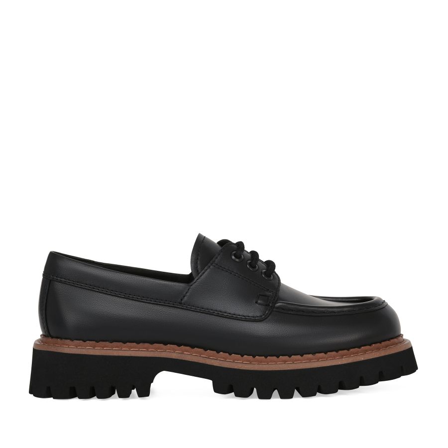 женские демисезонные топсайдеры EKONIKA EN01316CN-01-black-25W, фото 1