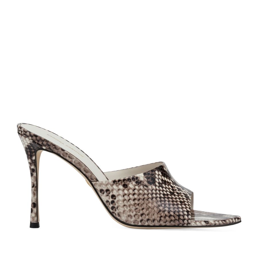 женские летние мюли EKONIKA PREMIUM PM00194CN-07-snake.brown-25S, фото 1