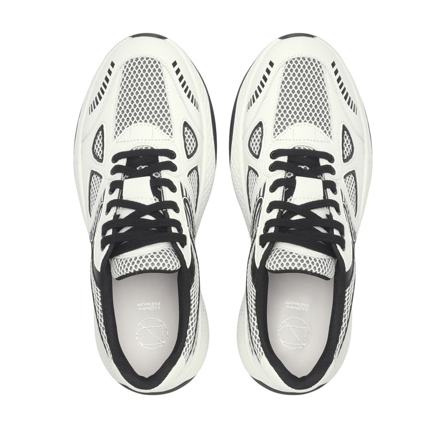 женские демисезонные кроссовки EKONIKA PREMIUM PM00833CN-03-white-black-24W, фото 4