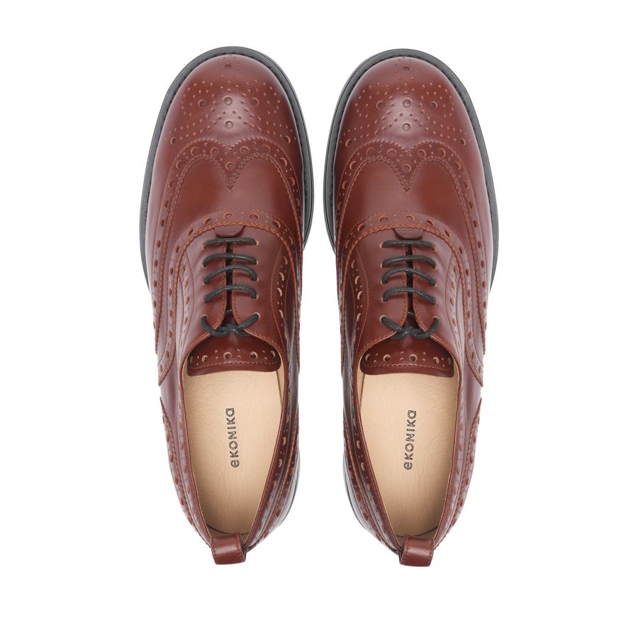 женские демисезонные полуботинки EKONIKA EN00913CN-01-browny-24W, фото 3