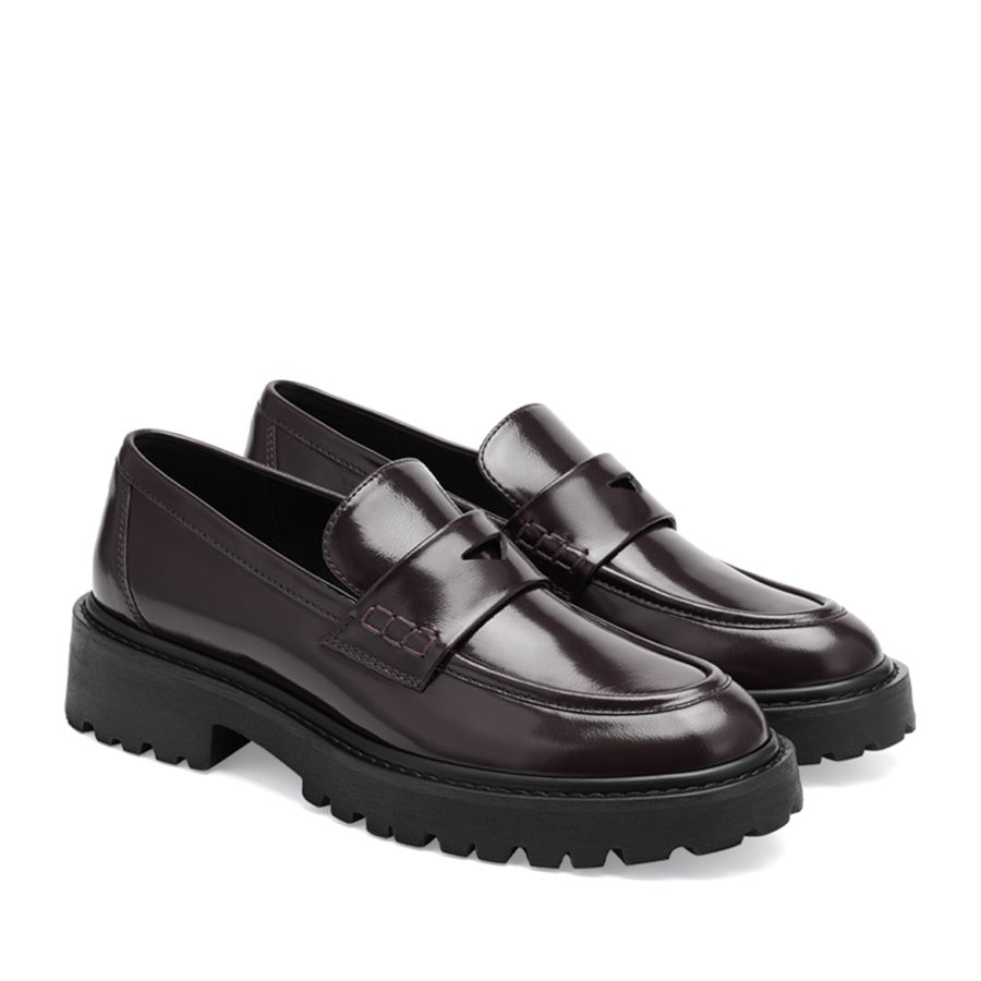 женские демисезонные лоферы EKONIKA EN00909CN-03-dk.bordo-24W, фото 2