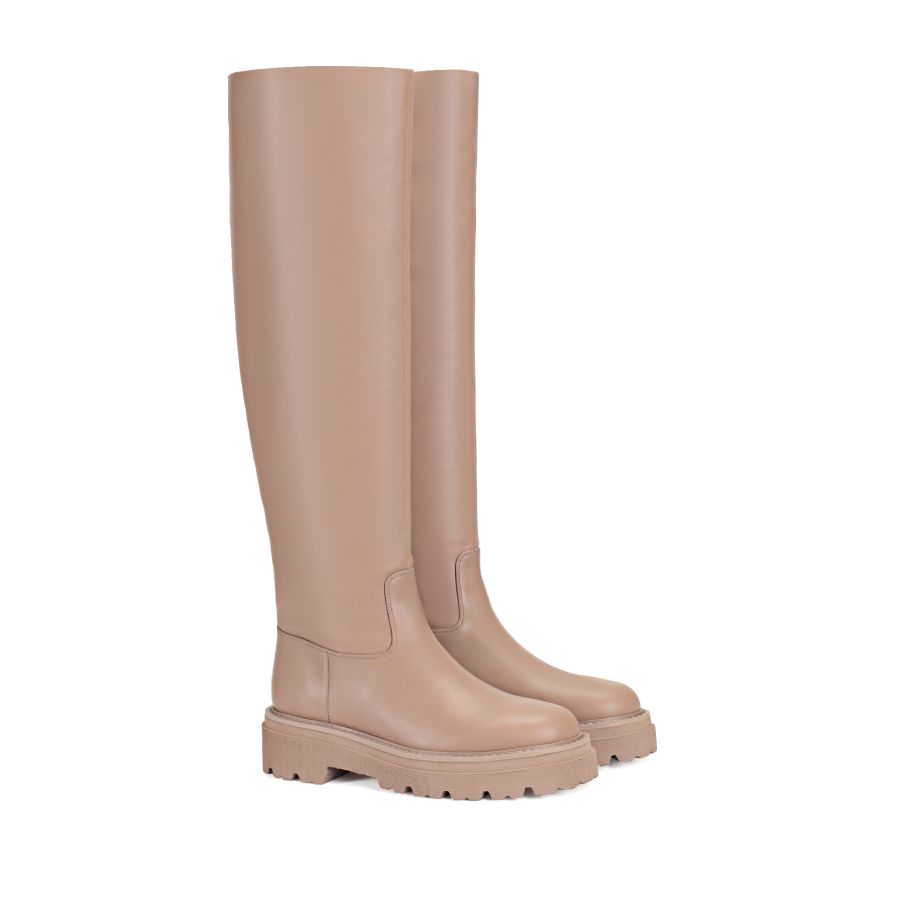 женские демисезонные ботфорты EKONIKA PREMIUM PM09153CN-24-dk.beige-22Z, фото 2