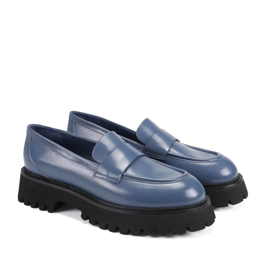 женские демисезонные лоферы EKONIKA PREMIUM PM00109CN-01-blue-22Z, фото 2