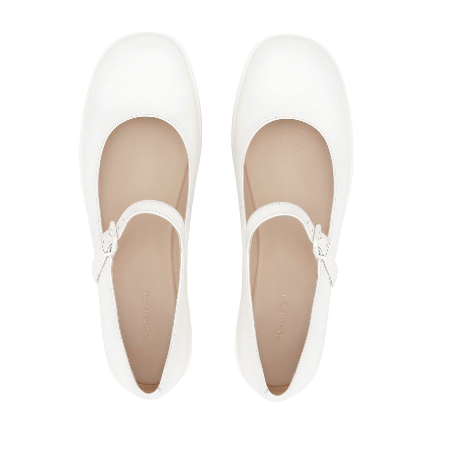 женские балетки Мэри Джейн EKONIKA EN01301CN-01-white-25S, фото 3